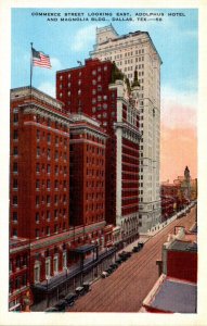 Texas Dallas Commerce Street Looking East