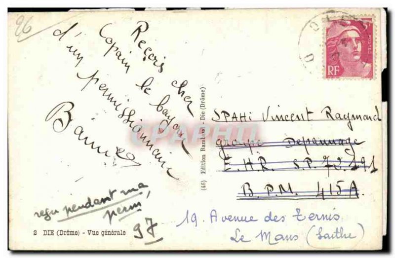 Die Old Postcard General view