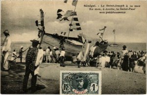 CPA AK Fortier Le Saint-Joseph a la mer En mer SÉNÉGAL (670749)