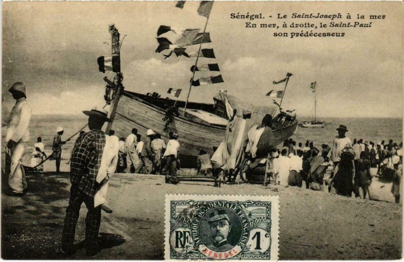 CPA AK Fortier Le Saint-Joseph a la mer En mer SÉNÉGAL (670749)