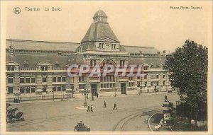 Old Postcard Tournai Train