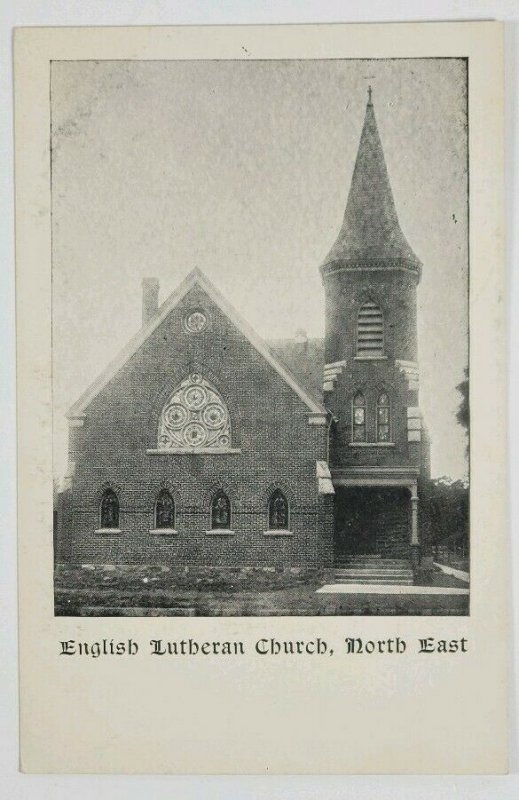 PA English Lutheran Church North East Pennsylvania Postcard M7