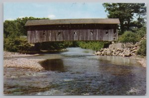 Bridge~Arlington Vermont~Covered Bridge~Vintage Postcard