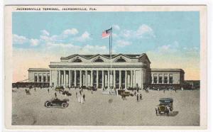 Railroad Terminal Depot Jacksonville Florida postcard