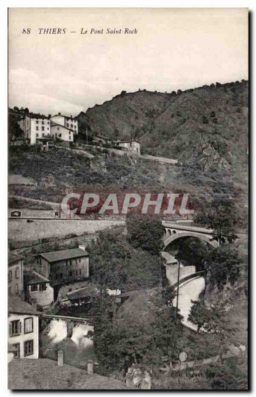 Old Postcard Thiers Le Pont Saint Roch