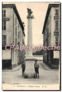 Old Postcard Epinal Statue Pinau