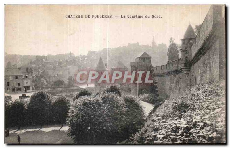 Old Postcard Fougeres Chateau De La Courtine North