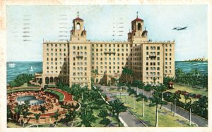 Vintage Postcard 1955 Hotel Nacional Finest Swimming Pools Caribbean Cuba