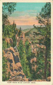 USA New Mexico Albuquerque View from Bear Canyon Trail Vintage Postcard 03.19