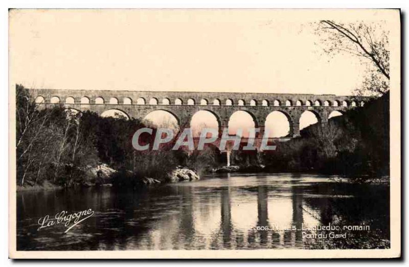 Modern Postcard Nimes The Roman aqueduct Pont du Gard