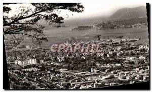 Modern Postcard Toulon general view of the harbor and boats