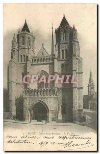 Old postcard Eglise Saint Benigne Dijon