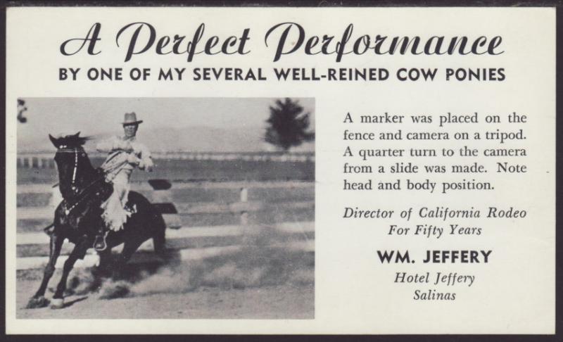 Rodeo,WM Jeffrey Postcard