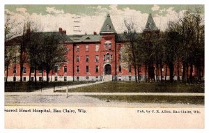 Postcard HOSPITAL SCENE Eau Claire Wisconsin WI AR8019