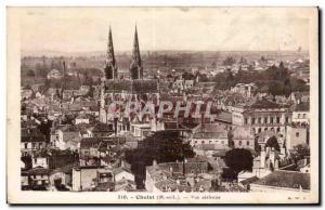 Old Postcard Cholet Aerial view