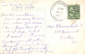 Westminster Massachusetts Congregational Church Real Photo Antique PC K11495