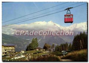Modern Postcard St Gervais Haute Savoie Teleferique Mont d'Arbois and Mont Bl...