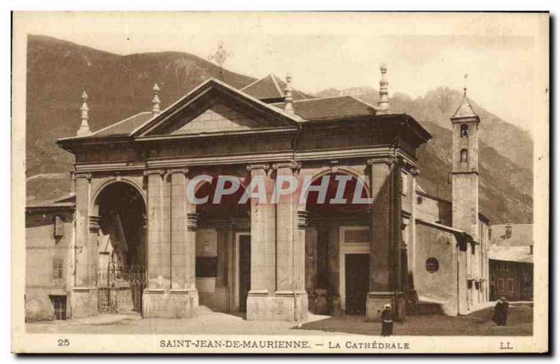 Old Postcard St Jean De Maurienne La Cathedrale