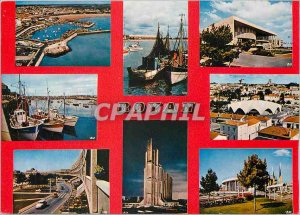 Modern Postcard Royan (Chte Mrs.) Beaute Cote beach wearing the Palace of Con...