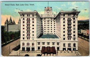 c1910s Salt Lake City, UT Hotel Utah Building Litho Souvenir Postcard MA Vtg A60