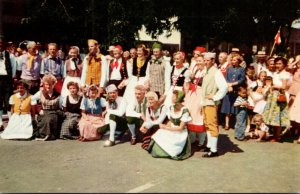 California Danish Days In Solvang Showing Locals In Colorful Costumes