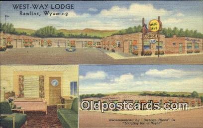 United Motor Court, Rawlins, Wyoming, WY USA Hotel Motel Unused 