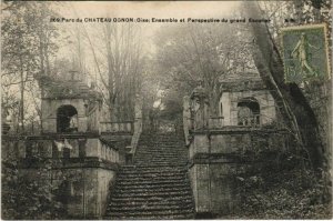 CPA Parc du Chateau OGNON Ensemble et Perspective du grand Escalier (130755)