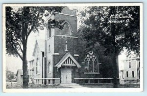 ANDOVER, Ohio OH ~ M.E. CHURCH Harrison County  1924  Postcard