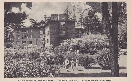 New York Poughkeepsie Baldwin House The Infirmary Vassar College Albertype