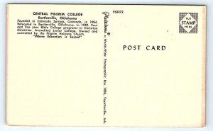BARTLESVILLE, OK Oklahoma ~ CENTRAL PILGRIM COLLEGE c1960s Postcard
