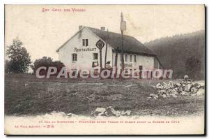 Postcard Old Bonhomme pass between Saint Die and Colmar Le Poteau Frontiere b...