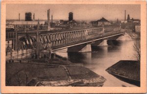 France Strasbourg Pont du Rhin Vintage Postcard 09.13