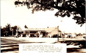 1937 ESSO Gas Station U.S. Route 20 Pennsylvania RPPC Real Photo Postcard