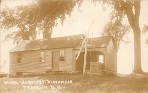 H74/ Franklin New Hampshire RPPC Postcard c1931 Daniel Websters Birthplace108