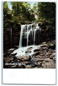 c1910 Cave Falls Glen Onoko Pennsylvania PA Antique Unposted Postcard