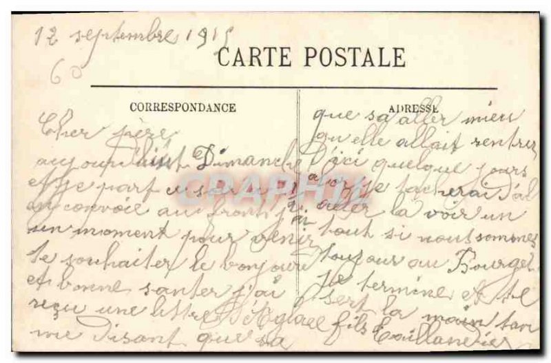 Old Postcard Pierrefonds Chateau L'Etang and Gare