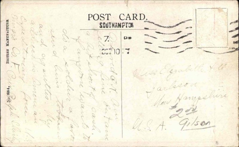 Gilson Little Boy Soldier Rifle Bees Blast! c1910 Comic Vintage Postcard