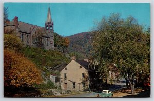 Harpers Ferry West Virginia~Stage Coach Inn From Below~Vintage Postcard