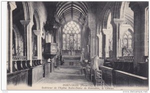 PONT-CROIX, Finistere, France, 1900-1910's; Interieur De L'Eglise Notre-Dame ...