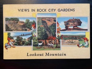 Vintage Postcard 1940 Rock City Gardens Lookout Mountains Tennessee