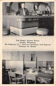 Sarona Wisconsin interior view Ted Haggs Sarona House vintage pc Y14581