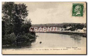 Old Postcard La Ferte Sous Jouarre View Of The Marne Factories De Meules