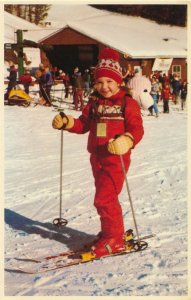 Young Girl Skiing at Alpine Ridge - Gilford NH, New Hampshire