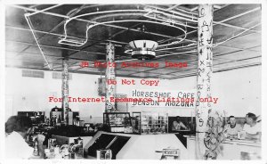 AZ, Benson, Arizona, RPPC, Horseshoe Cafe, Interior Scene, Photo