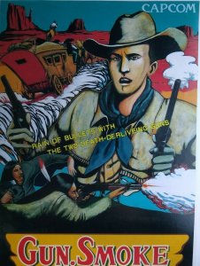 Gun Smoke Arcade Flyer Original 1985 Video Game Art Promo 8.25 x 11.5 Japan