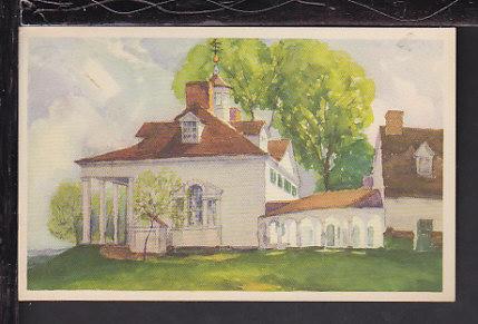 Mansion,Mount Vernon,VA Postcard 