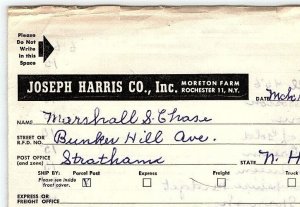 1951 JOSEPH HARRIS CO MORETON FARM ROCHESTER NY GARDEN SEEN ORDER FORM Z5539