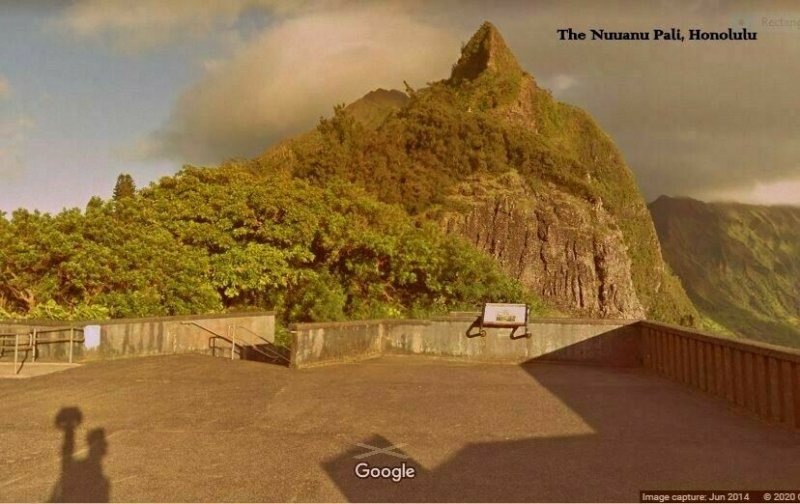 Honolulu HI~Horse & Buggy Approach~Battle of Nuuanu Pali Cliff Lookout Site~1910