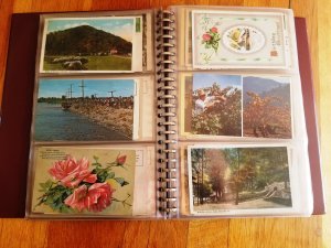 180 Vintage Post Cards in Post Card Album #2