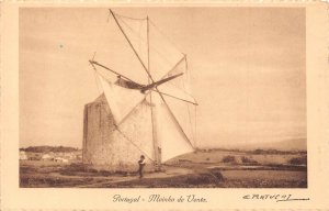 Portugal Moinho de Vento Windmill vintage postcard